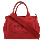 Pre-owned Canvas prada-bags Prada Vintage , Red , Dames