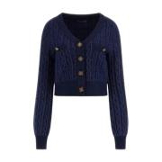 Stijlvolle Gebreide Cardigan voor Vrouwen Guess , Blue , Dames