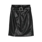 Hoge taille biker potloodrok Karl Lagerfeld , Black , Dames