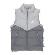 Winddichte Donsvest met Hoge Kraag Nike , Gray , Heren