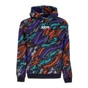 Deco Hoodie Multicolor Octopus , Multicolor , Heren