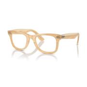 Gestreepte Bruine Optische Bril Ray-Ban , Beige , Unisex