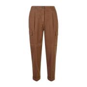 Bruine Broek Aw24 Damesmode Peserico , Brown , Dames