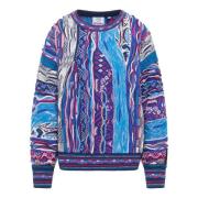 Oversized Gebreide Trui Carlo Colucci , Multicolor , Dames