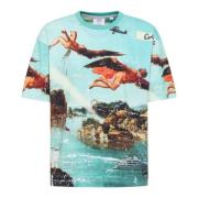 Ikarus Verhaal T-shirt Carlo Colucci , Multicolor , Heren