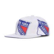 NY Rangers Platte Klep Pet Wit Mitchell & Ness , White , Heren