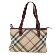 Pre-owned Canvas handbags Burberry Vintage , Beige , Dames