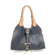 Pre-owned Leather handbags Loewe Pre-owned , Black , Dames