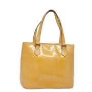 Pre-owned Leather handbags Louis Vuitton Vintage , Beige , Dames