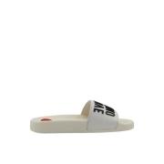 Dames Slippers Love Moschino , White , Dames