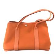 Pre-owned Fabric totes Hermès Vintage , Orange , Dames