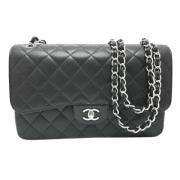 Pre-owned Leather chanel-bags Chanel Vintage , Black , Dames