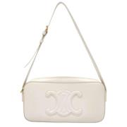 Pre-owned Leather celine-bags Celine Vintage , Beige , Dames