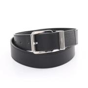 Pre-owned Leather belts Dior Vintage , Black , Heren