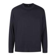 Wollen Crew-Neck Sweater Fw24 Herno , Black , Heren