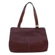 Pre-owned Leather totes Burberry Vintage , Brown , Dames