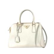 Pre-owned Leather prada-bags Prada Vintage , White , Dames