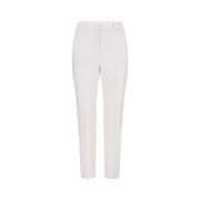 Witte Op Maat Gemaakte Wollen Broek Incotex , White , Dames