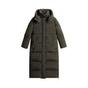 Lange Parka in Donkergroen Woolrich , Gray , Dames