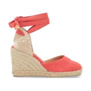 Zalmstof Espadrilles Carina Stijl Castañer , Pink , Dames