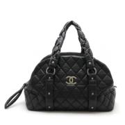 Pre-owned Leather chanel-bags Chanel Vintage , Black , Dames