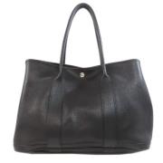 Pre-owned Leather handbags Hermès Vintage , Black , Dames