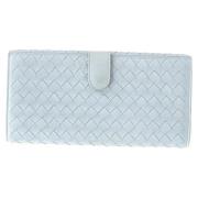 Pre-owned Leather wallets Bottega Veneta Vintage , Blue , Dames