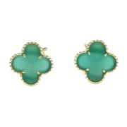 Pre-owned Metal earrings Van Cleef & Arpels Pre-owned , Green , Dames