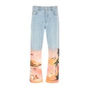 Lichtblauwe denim jeans voor heren Amiri , Blue , Heren