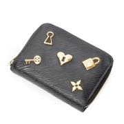 Pre-owned Leather wallets Louis Vuitton Vintage , Black , Dames