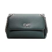 Groene Schoudertas van PU-leer Calvin Klein , Green , Dames