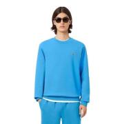 Turquoise Crewneck Basic Sweatshirt Lacoste , Blue , Heren