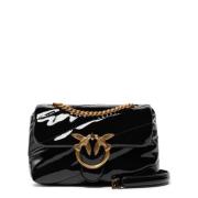 Zwarte Love Puff Baby Clutch Pinko , Black , Dames