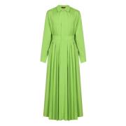 Groene Katoenen Overhemdjurk Max Mara Studio , Green , Dames