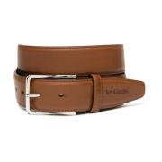 Elegante Leren Riem voor Mannen Nerogiardini , Brown , Heren