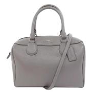 Pre-owned Leather handbags Coach Pre-owned , Gray , Dames