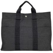 Pre-owned Canvas totes Hermès Vintage , Gray , Unisex