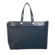 Pre-owned Fabric totes Hermès Vintage , Black , Unisex