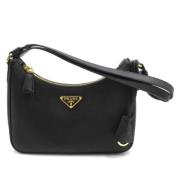 Pre-owned Leather prada-bags Prada Vintage , Black , Dames