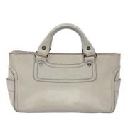 Pre-owned Leather celine-bags Celine Vintage , White , Dames