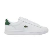 Witte sportieve leren sneakers Lacoste , White , Heren