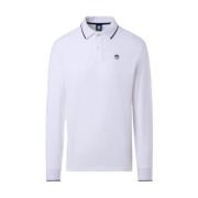 Lange Mouw Polo Shirt North Sails , White , Heren