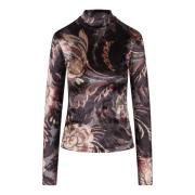 Multicolor Paisley Chenille Top Etro , Black , Dames