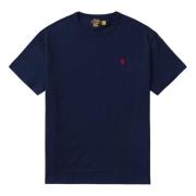 Navy Katoenen Regular Fit T-shirt Polo Ralph Lauren , Blue , Heren