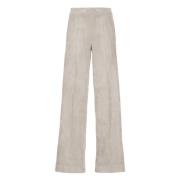 Beige Corduroy Broek voor Vrouwen D.Exterior , Beige , Dames