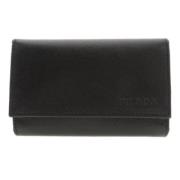 Pre-owned Leather wallets Prada Vintage , Black , Unisex