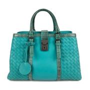 Pre-owned Leather handbags Bottega Veneta Vintage , Blue , Dames