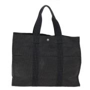 Pre-owned Canvas totes Hermès Vintage , Black , Dames