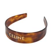 Pre-owned Fabric hair-accessories Celine Vintage , Brown , Dames