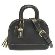 Pre-owned Leather handbags Coach Pre-owned , Black , Dames